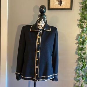 St. John Evening 3 Piece Set Jacket, Blouse